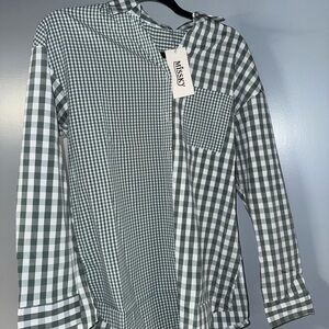 Women’s  Green Checkered Shirt